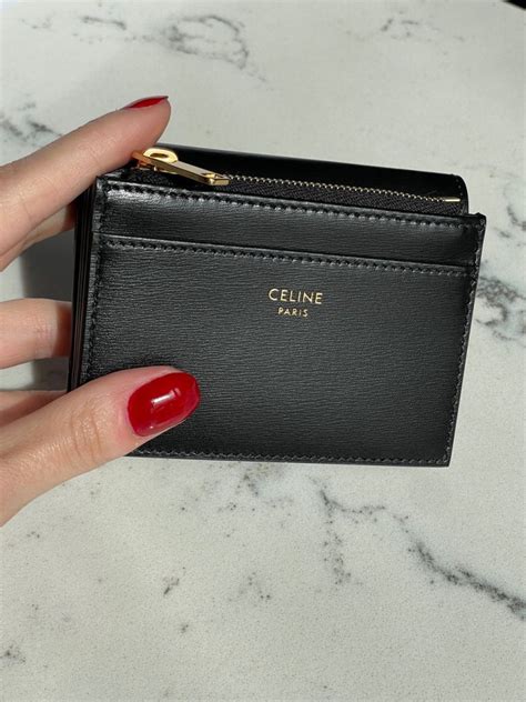 celine triomphe compact wallet|celine detachable wallet.